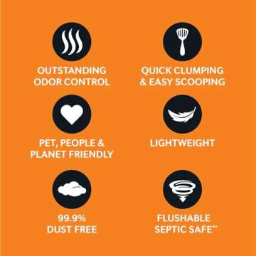 WORLD'S BEST CAT LITTER Low Tracking & Dust Control Multiple Cat Unscented 15-Pounds - Natural Ingredients, Quick Clumping, Flushable & Made in USA - Long-Lasting Odor Control & Easy Scooping