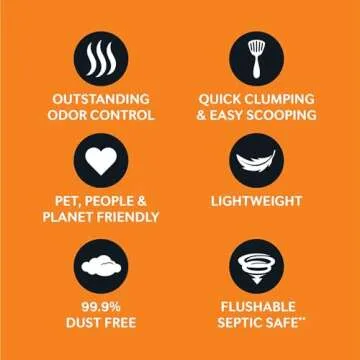 WORLD'S BEST CAT LITTER Low Tracking & Dust Control Multiple Cat Unscented 15-Pounds - Natural Ingredients, Quick Clumping, Flushable & Made in USA - Long-Lasting Odor Control & Easy Scooping