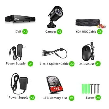 Buy XVIM 8CH 1080P Wired Security Camera System Now