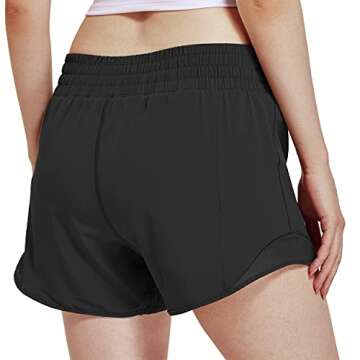 Willit Women's 4" Running Athletic Shorts Sports Active Workout Tennis Hiking Shorts with Liner Quic...