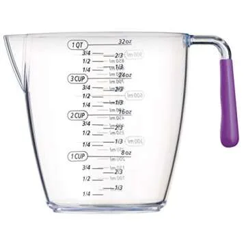 Colourworks Measuring Jug Set - 3 Plastic Jugs in Purple