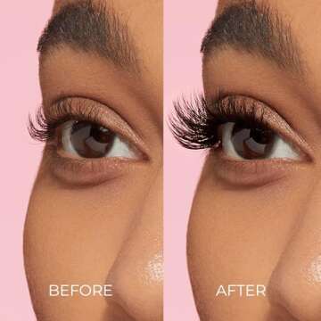 KISS imPRESS False Eyelashes, Lash Clusters, Falsies, Bold Natural', 12mm-14mm, Includes 12 pieces of pre-bonded lashes, Contact Lens Friendly, Easy to Apply, Reusable Strip Lashes