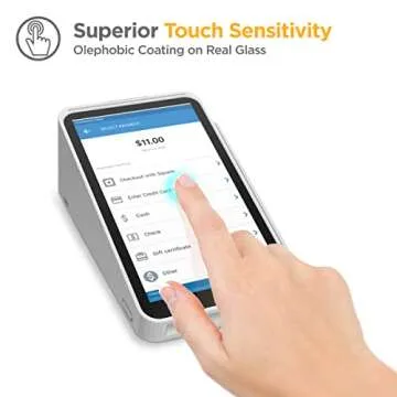 magglass 2-Pack for Square Terminal Screen Protector - Ultra Scratch Resistant (2x Toughened Tempered Glass)