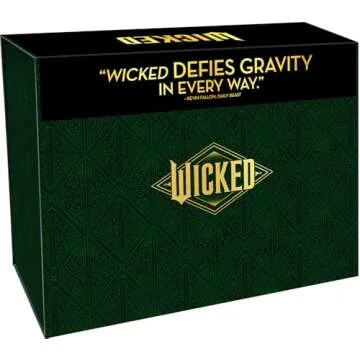 Wicked Exclusive Limited-Edition Giftset with Gold Tone Metal Bookends [4K UHD + Blu-ray + Digital]