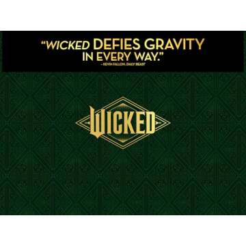 Wicked Exclusive Limited-Edition Giftset with Gold Tone Metal Bookends [4K UHD + Blu-ray + Digital]