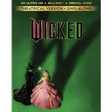 Wicked Exclusive Limited-Edition Giftset with Gold Tone Metal Bookends [4K UHD + Blu-ray + Digital]
