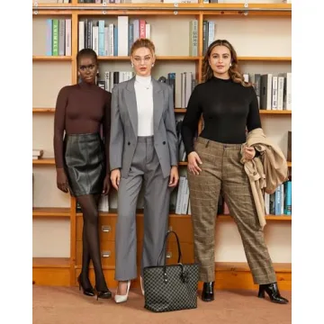 MANGOPOP Elegant Mock Turtle Neck Bodysuit for Women