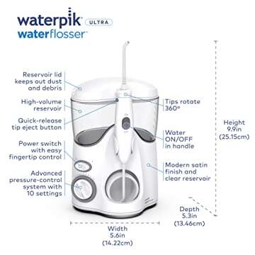 Waterpik Ultra Water Flosser - Effective Plaque Removal