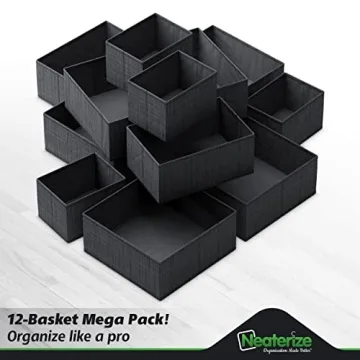 Drawer Organizer Clothes Set of 12 for Nursery and Bedroom