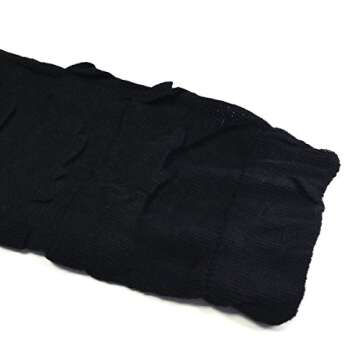 Bowbear Little Girls 3 Pair Layered Ruffles Leg Warmers, White, Black, Pink