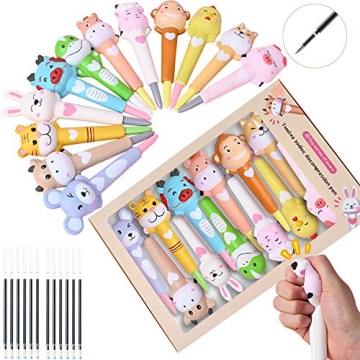 LemoHome Cute Stress Relief Pens with Refills - 12 Pack