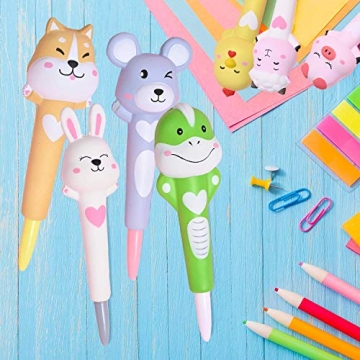 LemoHome Cute Stress Relief Pens with Refills - 12 Pack