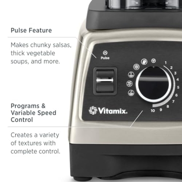 Vitamix, Pearl Grey, Series 750 Blender, Professional-Grade, 64 oz. Low-Profile Container