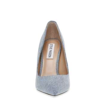 Steve Madden Women's Vala Pump - Stunning Light Denim Stiletto Heels
