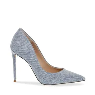 Steve Madden Vala Pump in Light Denim for Women 6.5
