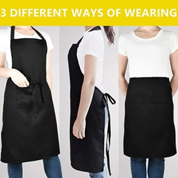 Will Well Adjustable Chef Apron for Cooking with Pockets