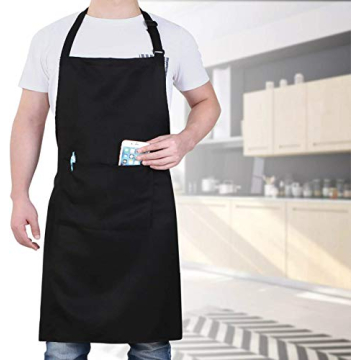 Will Well Adjustable Chef Apron for Cooking with Pockets