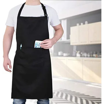 Will Well Adjustable Chef Apron for Cooking with Pockets