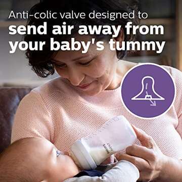 Philips AVENT Natural Response Baby Bottle Nipples Flow 1, 4pk, SCY961/04