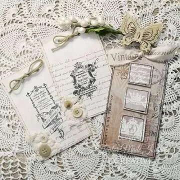 Creative Expressions Taylor Made Journals French Ads 1 6 in x 8 in Clear Stamp Set, 6 x 8 in