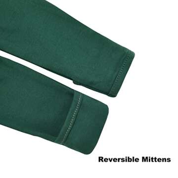 Aablexema Baby Footie Pajama with Mitten Cuffs, Double Zipper Infant Cotton clothes Sleeper Pjs, Footed Sleep Play(White & Green & Khaki,3-6 Months)