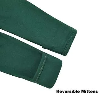 Aablexema Baby Footie Pajama with Mitten Cuffs, Double Zipper Infant Cotton clothes Sleeper Pjs, Footed Sleep Play(White & Green & Khaki,3-6 Months)