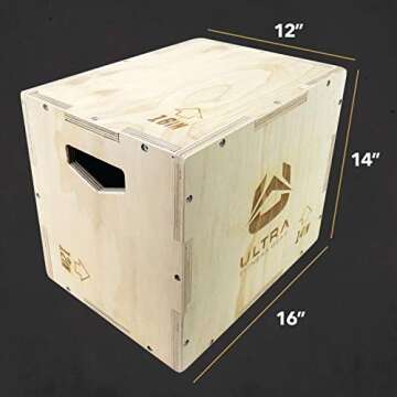 Ultra Fitness Gear Wooden Plyo Box: Adjustable Jump Training Gear