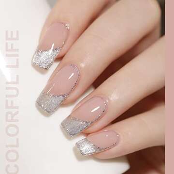 GAOY Cat Eye Gel Nail Polish, Glitter Holographic Nail Polish with Magnet, 16ml Reflective Translucent UV Gel for Nail Art, 1138 Silver