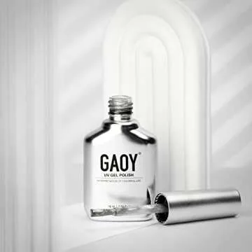 GAOY Cat Eye Gel Nail Polish, Glitter Holographic Nail Polish with Magnet, 16ml Reflective Translucent UV Gel for Nail Art, 1138 Silver