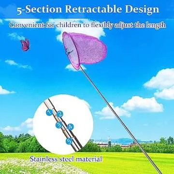 2 Pack Telescopic Insect Catching Nets for Kids