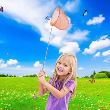 2 Pack Telescopic Insect Catching Nets for Kids