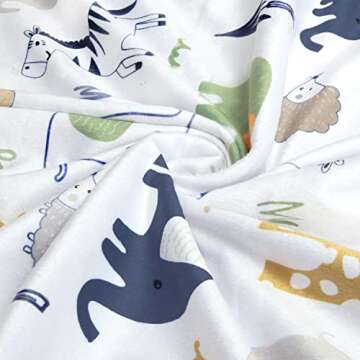 BORITAR Baby Blanket for Boys Girls Soft Plush Minky Fabric Blanket, Double Layer Dotted Backing wit...