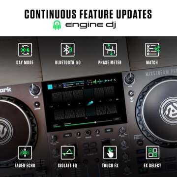 Numark Mixstream Pro Go Portable DJ Controller - Wireless & Versatile