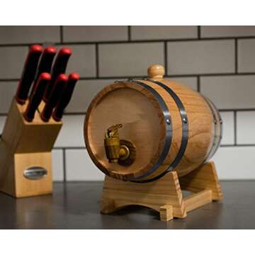 GRAND CANYON Whiskey Barrel Dispenser for Home Display