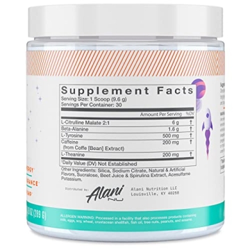 Alani Nu Galaxy Lemonade Pre Workout Powder - 30 Servings
