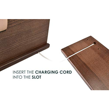 TESLYAR Wood Phone Docking Station - Elegant Organizer for Men