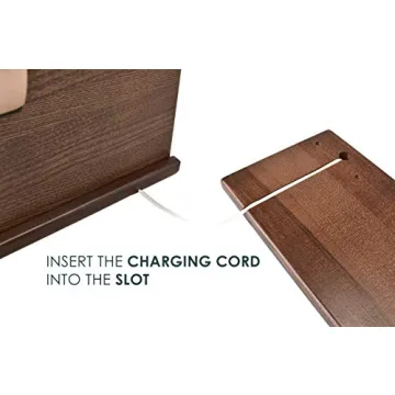 TESLYAR Wood Phone Docking Station - Elegant Organizer for Men