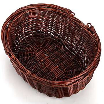 Dicunoy Wicker Picnic Basket - Perfect for Gatherings