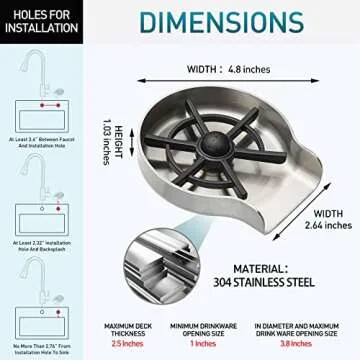POKIM Glass Rinser for Efficient Kitchen Cleaning