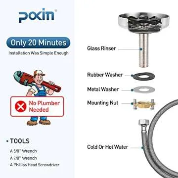 POKIM Glass Rinser for Efficient Kitchen Cleaning