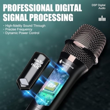 SonixForce Wireless Microphones - Perfect for Events & Karaoke