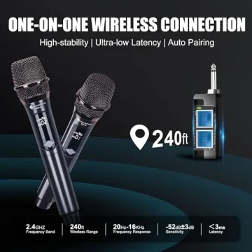 SonixForce Wireless Microphones - Perfect for Events & Karaoke