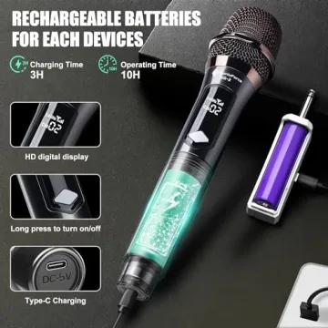 SonixForce Wireless Microphones - Perfect for Events & Karaoke