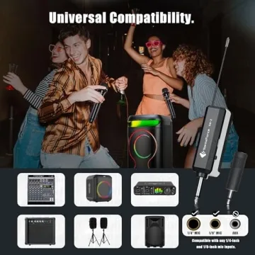 SonixForce Wireless Microphones - Perfect for Events & Karaoke