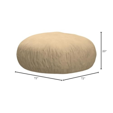 Jaxx 6 Foot Cocoon Bean Bag Chair for Cozy Lounging