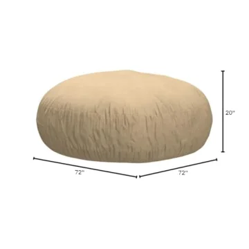 Jaxx 6 Foot Cocoon Bean Bag Chair for Cozy Lounging