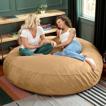 Jaxx 6 Foot Cocoon Bean Bag Chair for Cozy Lounging