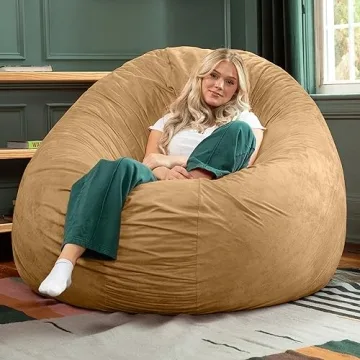 Jaxx 6 Foot Cocoon Bean Bag Chair for Cozy Lounging