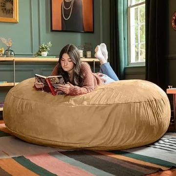 Jaxx 6 Foot Cocoon Bean Bag Chair for Cozy Lounging