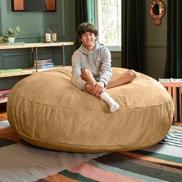 Jaxx 6 Foot Cocoon Bean Bag Chair for Cozy Lounging